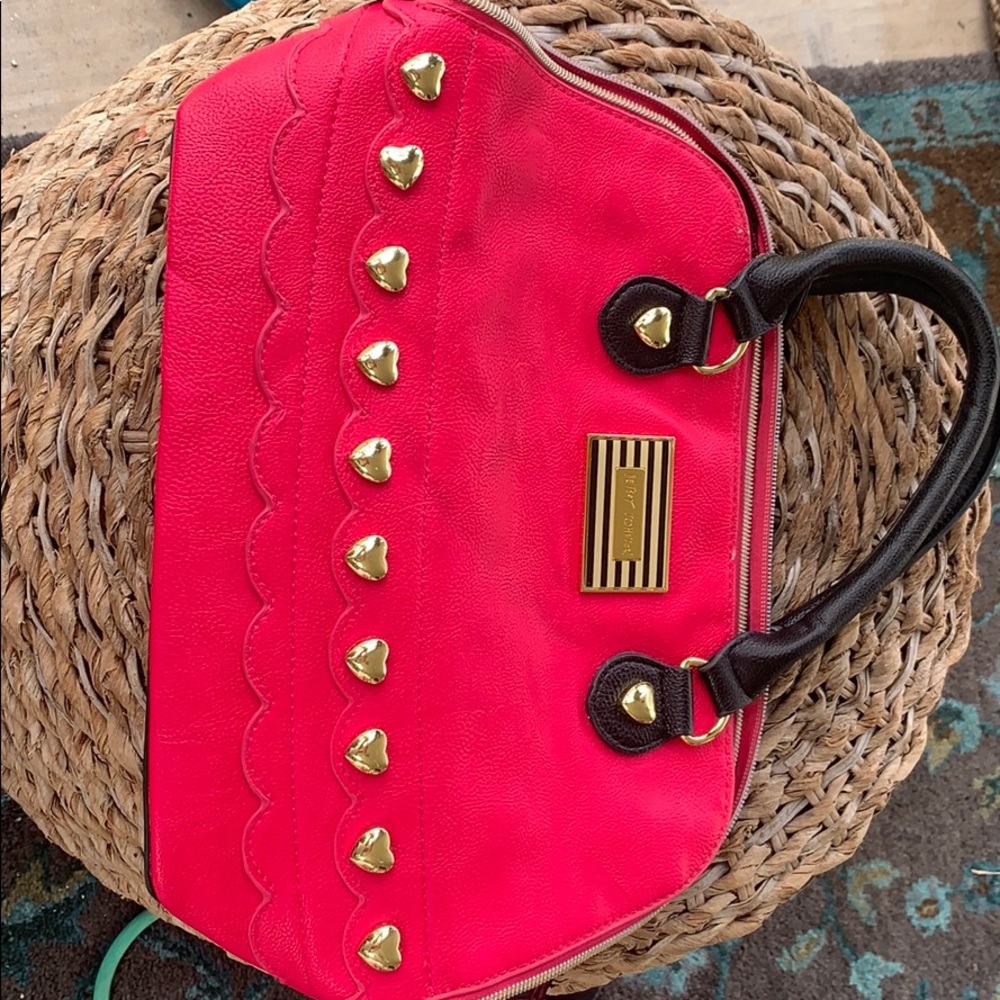 Betty Johnson heart studded purse